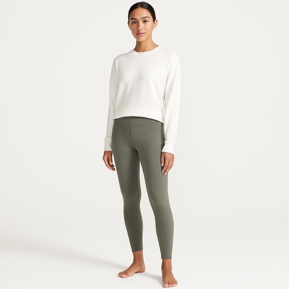 Lululemon Align Leggings Nulu Buttery Soft Yoga Pants Athleisure Grey Sage Sz 6 - Picture 10 of 11